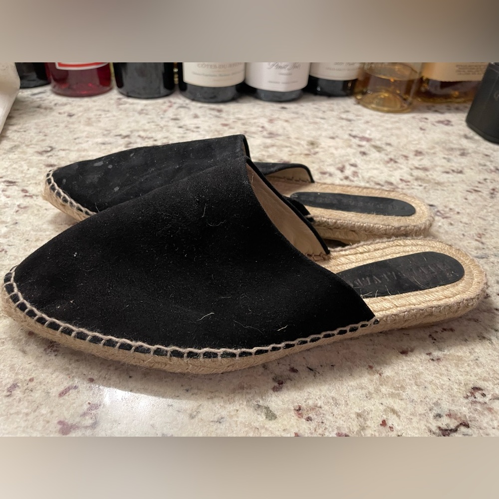 Freda Salvador suede espadrille mules